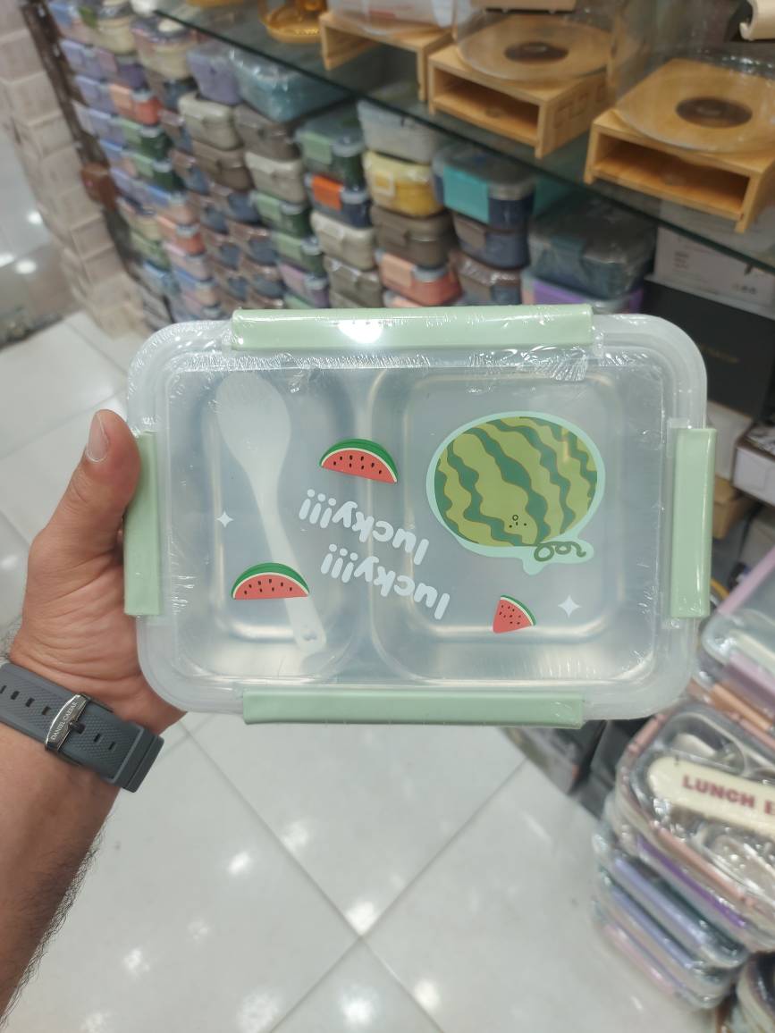 ظرف غذا استیل طرح فانتزی۲ قسمته